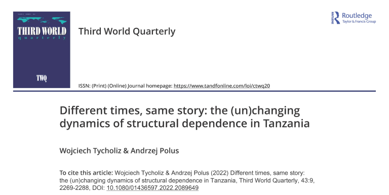 Different times, same story: the (un)changing dynamics of structural dependence in Tanzania (2022)